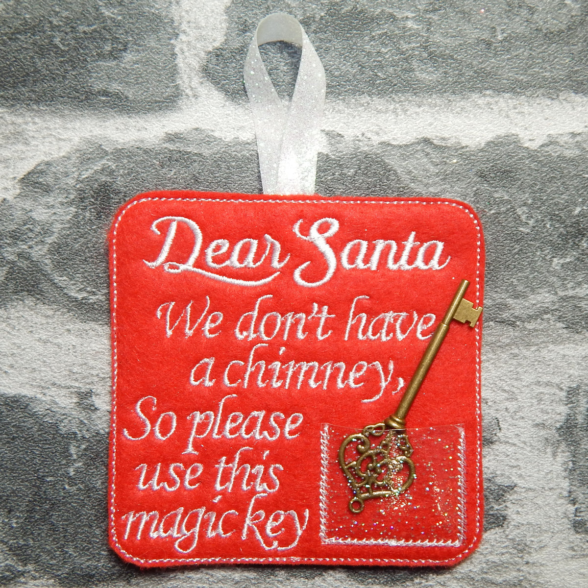 Santa Key – Christmas – No Chimney – Santa Claus – Magic – Key Fob In The  Hoop – DIGITAL Embroidery DESIGN – Nana's Handmade Baby Boutique