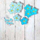 Forget Me Not Flower Felties - Digital Download