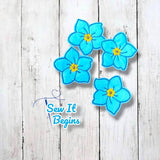 Forget Me Not Flower Felties - Digital Download