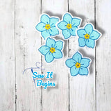 Forget Me Not Flower Felties - Digital Download