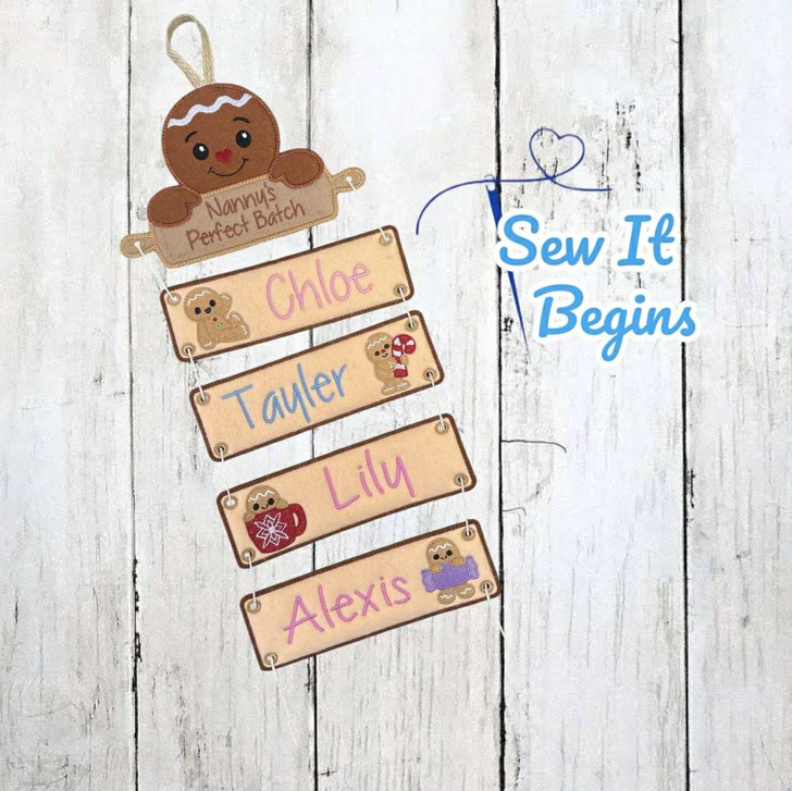 Gingerbread Baking Sign with Mini Gingers 5x7 - Digital Download – Sew ...