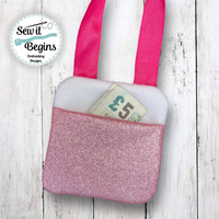 Small Tooth Fairy Pillow with 2 Pockets - 4X4 - Digital Download