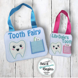 Set of 2 Tooth Fairy Pillows with 2 Pockets - 4X4 & 5x7 - Digital Download