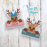 RooDolf Boy and Girl Name Badge Hanger Set - Digital Download