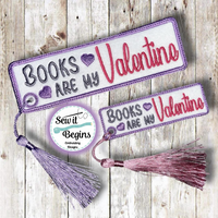 Books are My Valentine Book Mark - 2 Designs 4x4 and 5x7 - Digital Download