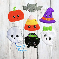 Extra Large Happy Halloween 5x7 Banner Set (7 Designs) - Digital Download