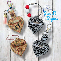 Simple Heart Cart or Trolley Token Coin Holder - Digital Download