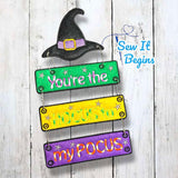 You're the Hocus to my Pocus Hanging Door Sign (5x7) - Digital Download