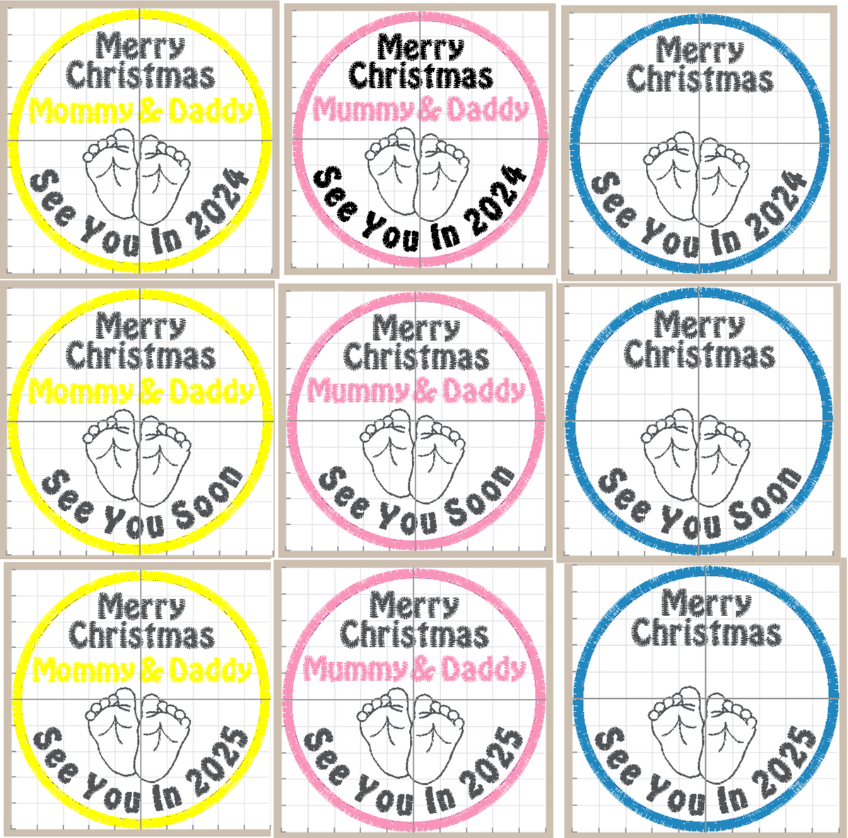 See You In 2024 New Baby Circle Decorations Set 18 Designs Digital   Picture43 1200x1200 