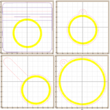 Circle Applique 4x4 Bag, Bookmark, Snap Tab & Eyelet Keyring Set - Digital Download
