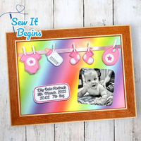 New Baby Feltie Banner Washing Line Set UPDATED - Digital Download