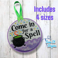 Come in for a Spell Circle Hanging Door Sign (4 Sizes) - Digital Download