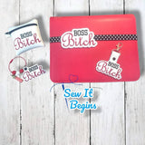 Boss Bitch 4x4 Bag, Planner Band, Snap Tab & Eyelet Keyring Set - Digital Download