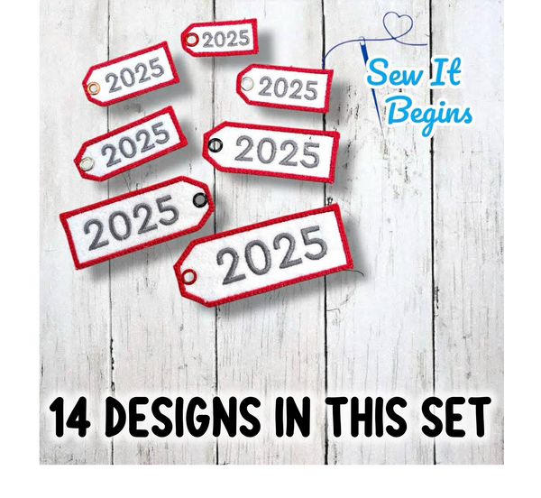 Simple 2025 Gift Swing Tags Set -14 Files  - Digital Download