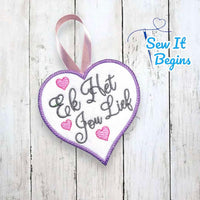 I Love You Afrikaans Valentine Heart Hanging Decoration 4x4 - Digital Download