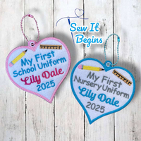 My First School Nursery Uniform 4" Heart Decoration - Digital Download
