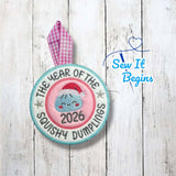 The Year of the Squishy Dumpling 4x4 Circle Decoration - Digital Download