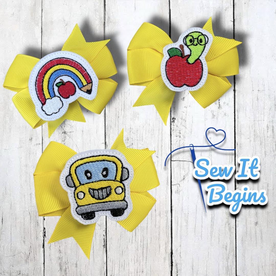 Back to School Pencil Topper and Feltie Set - Digital Download – Sew it ...