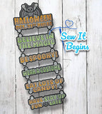 Halloween Rules Large Hanging Sign 5x7 - Digital Download