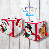 Christmas Christmas Tissue Box 5x7 Hoop - Digital Download