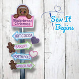 Gingerbread Christmas Road Sign 4x4 - Digital Download