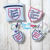 Thrift Store Whore 4x4 Bag, Patch, Snap Tab & Eyelet Keyring Set - Digital Download