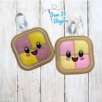 Kawaii Battenberg Cake Cookie Hanging Decoration  - Digital Download