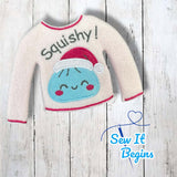 Santa Hat Squishy Dumpling Elf sized Jumper Sweater - Digital Download