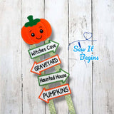 Pumpkin Halloween Road Sign 4x4 - Digital Download