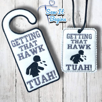 Getting that Hawk Tuah Air Freshener and Door Hanger with 2 designs - Digital Download