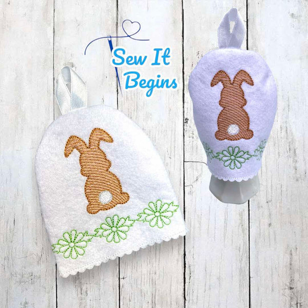 Cute Easter Bunny Egg Cosy Warmer - 4x4 - Digital Download