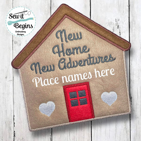 New Home New Adventures House Sign 4", 5", 6" & 8" - Digital Download