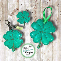 Pretty Four Leaf Clover Lucky Set - 3 Designs - Digital Download