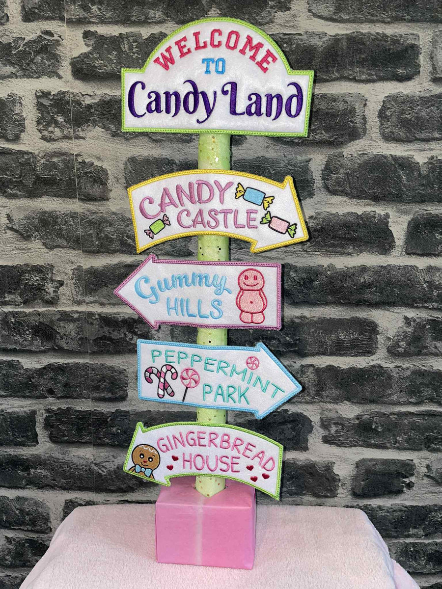 Candy Kland Sign Welcome to Candy Land Large Road Sign 5x7 - Digital Download – Sew it ...