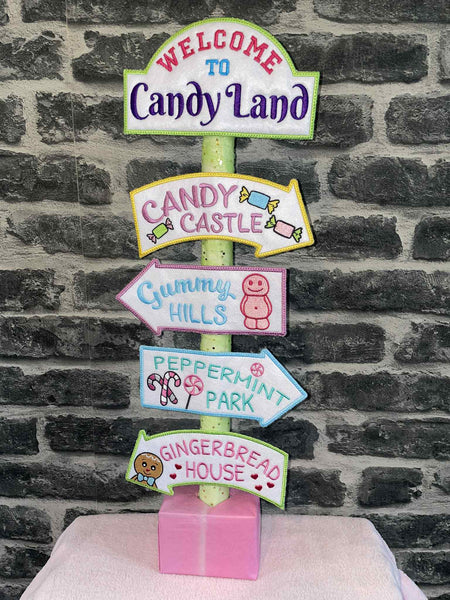 Candy Rd Sign Welcome to Candy Land Large Road Sign 5x7 - Digital Download – Sew it ...