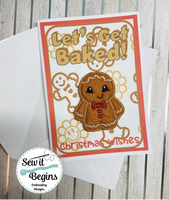 Gingerbread Kisses Lets get baked Mini Decoration with Printables - Digital Download