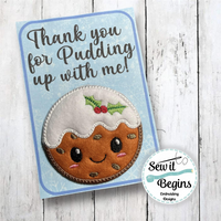 Christmas Thank you for Pudding Up with Me Decoration with Printables - Digital Download