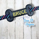 Bone Shaped Dog Lead Leash Name Label Tag Cover 5x7- Digital Download