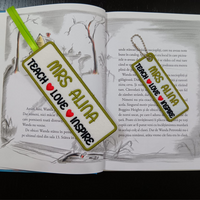 Teach Love Inspire Teacher Book Mark - 2 Sizes - Digital Download