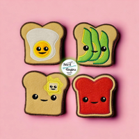 Kawaii Toast Play Food Garland Bunting Flags with 8 separate designs