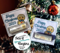 Gingerbread Merry Christmas Money Holder Card 4x4 - Digital Download
