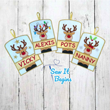 Christmas Reindeer Stable  Banner - 2 sizes - Digital Download