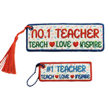 Teach Love Inspire Teacher Book Mark - 2 Sizes - Digital Download