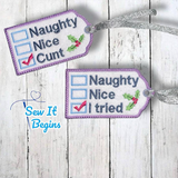 MATURE SWEARING Christmas Gift Swing Tags Set - Digital Download