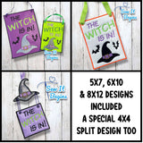 Cute Boo Pumpkin Skull Sign Hanging Door Sign (3 Sizes) - Digital Download