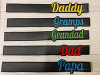 Set of 6 Fathers Day Key Fobs (5x7 & 6x10 hoops)