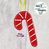 Cute Simple Candy Cane Hanging Christmas Decoration 4x4