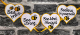 All 13 Bee Quote Hanging Decorations 4x4 with optional eyelets