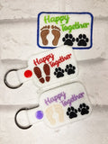 Happy Together Pet Lovers Set Key Fob and Patch