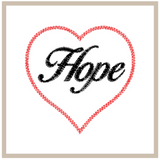Love, Faith & Hope Hearts all 3 words included